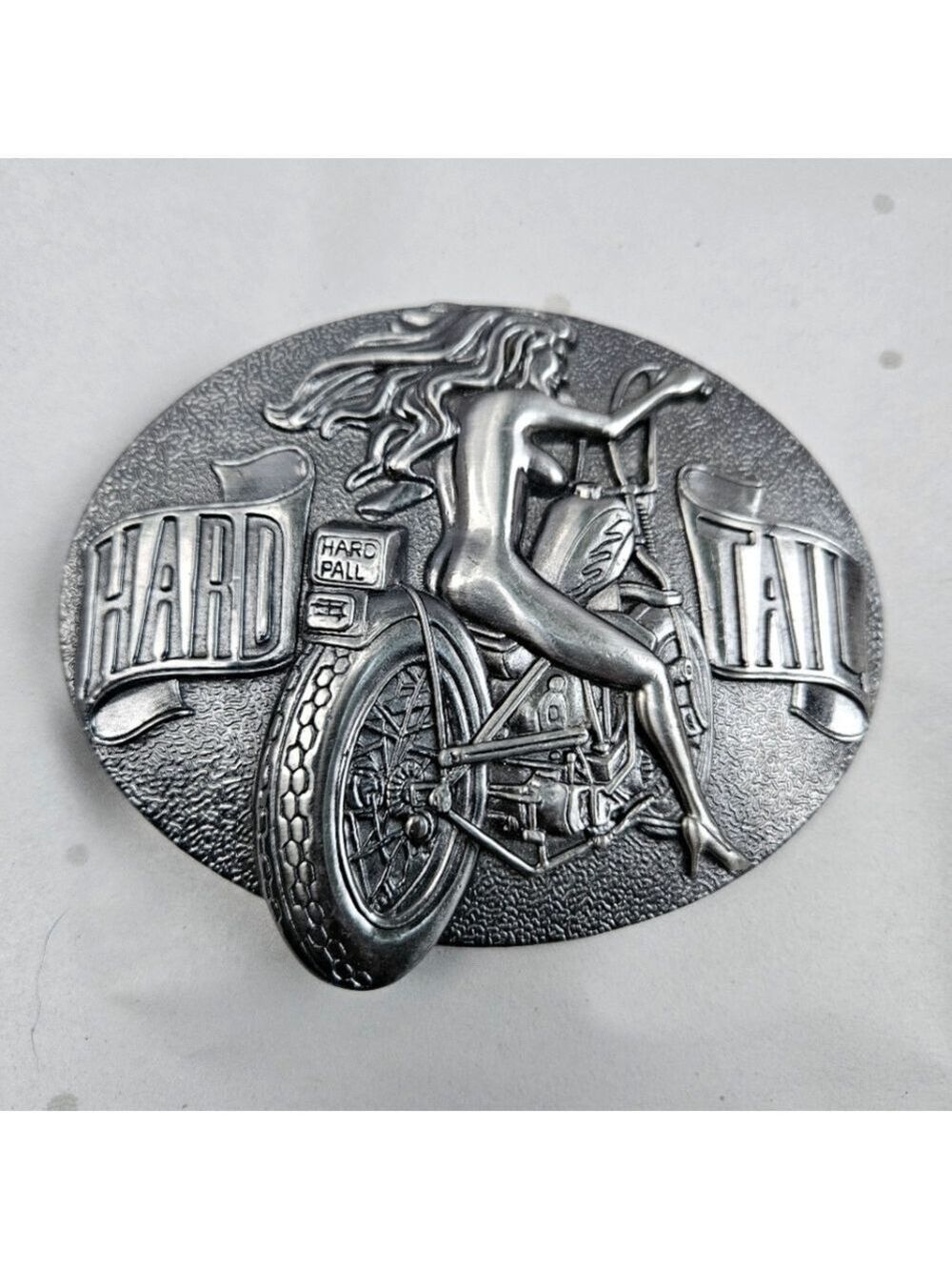 Unisex "Hard Tail" Motorcycle Nude Belt Buckle